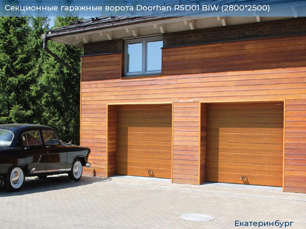 Секционные гаражные ворота Doorhan RSD01 BIW (2800*2500), ekaterinburg.doorhan.ru
