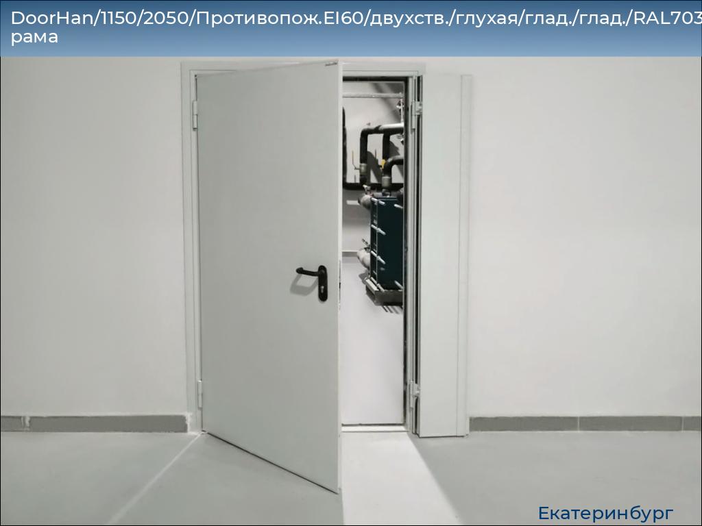 DoorHan/1150/2050/Противопож.EI60/двухств./глухая/глад./глад./RAL7035/лев./угл. рама, ekaterinburg.doorhan.ru