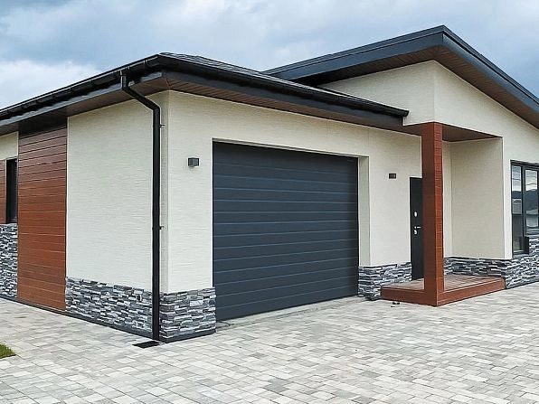 Cекционные ворота 4000х2350 мм антрацитовые DoorHan RSD02, nizhnij-tagil.doorhan.ru